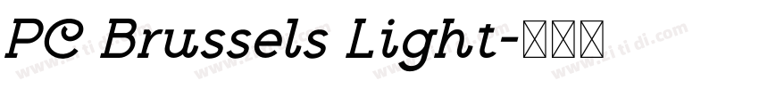PC Brussels Light字体转换